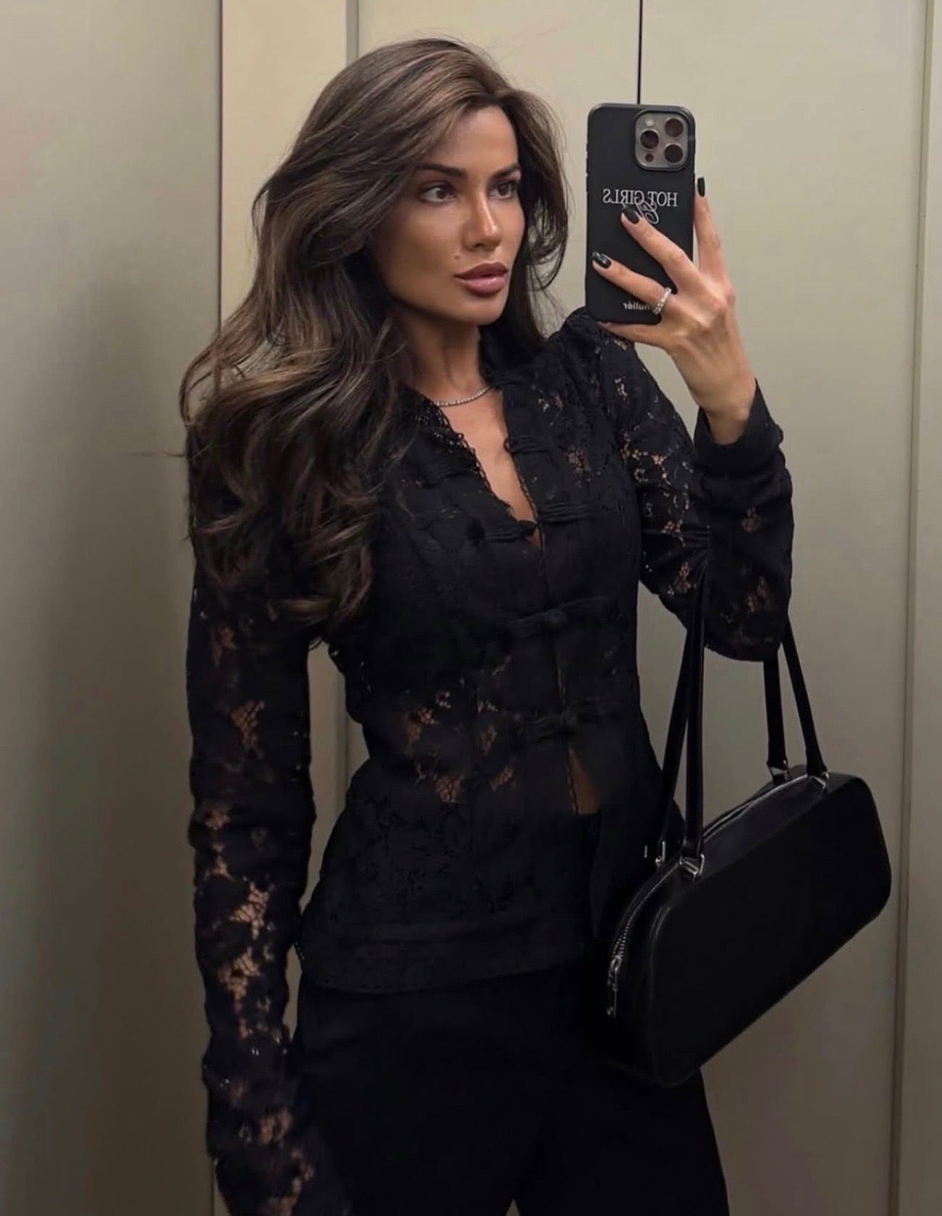 LACE NOIR BLOUSE