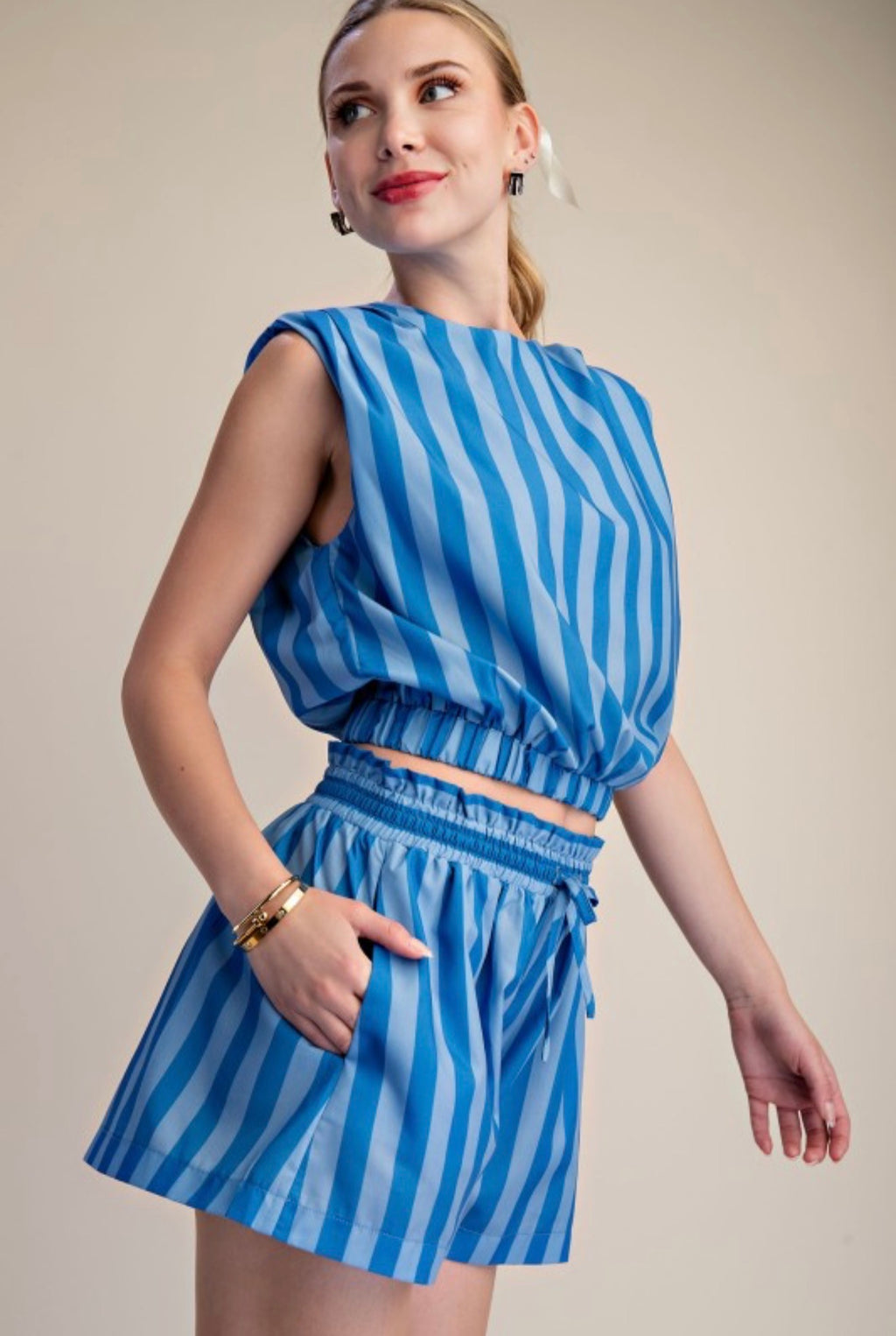 PINK CANDY STRIPE TOP