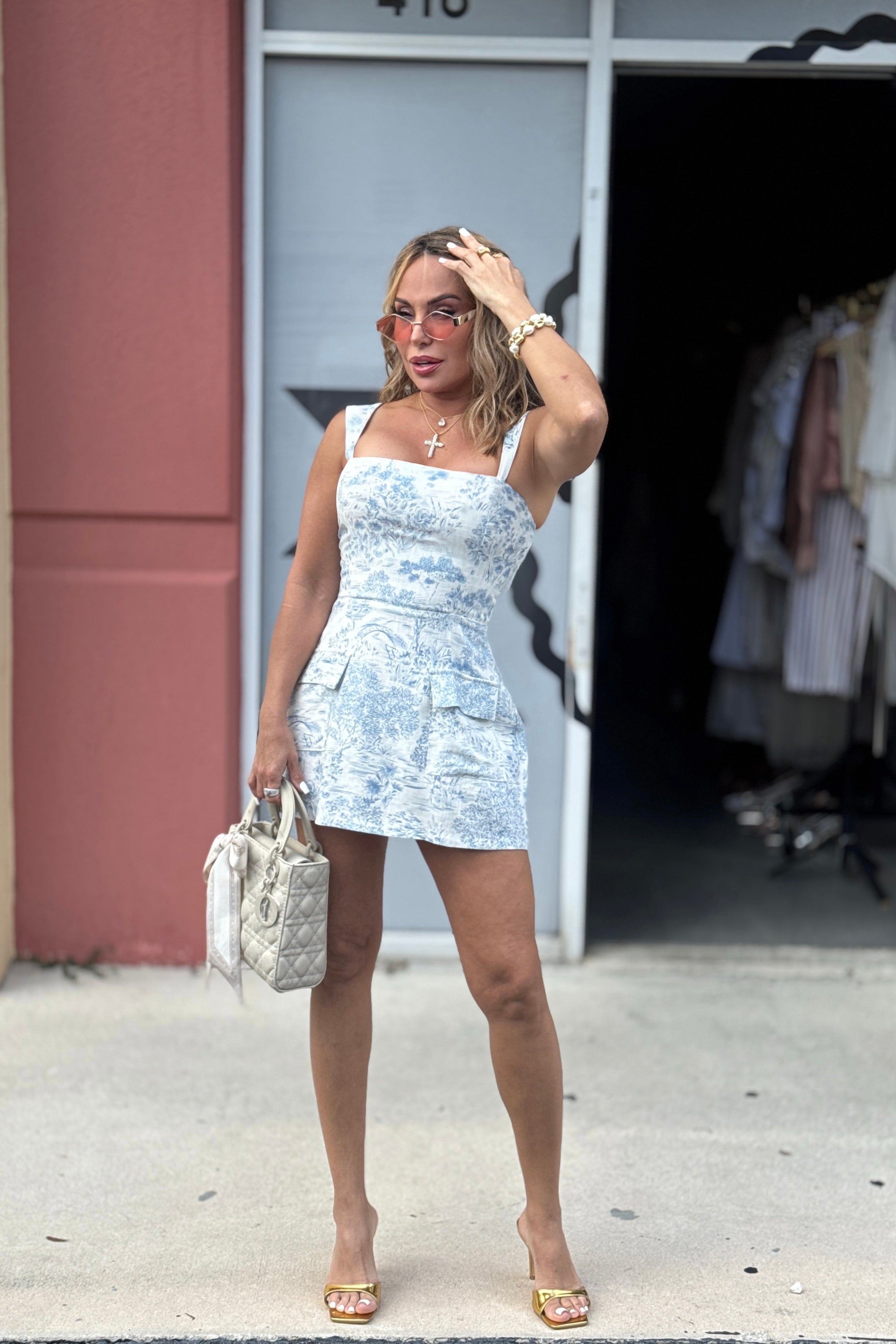 LOVELY FLORAL ROMPER DRESS