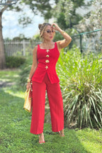 SOLID PALAZZO PANT