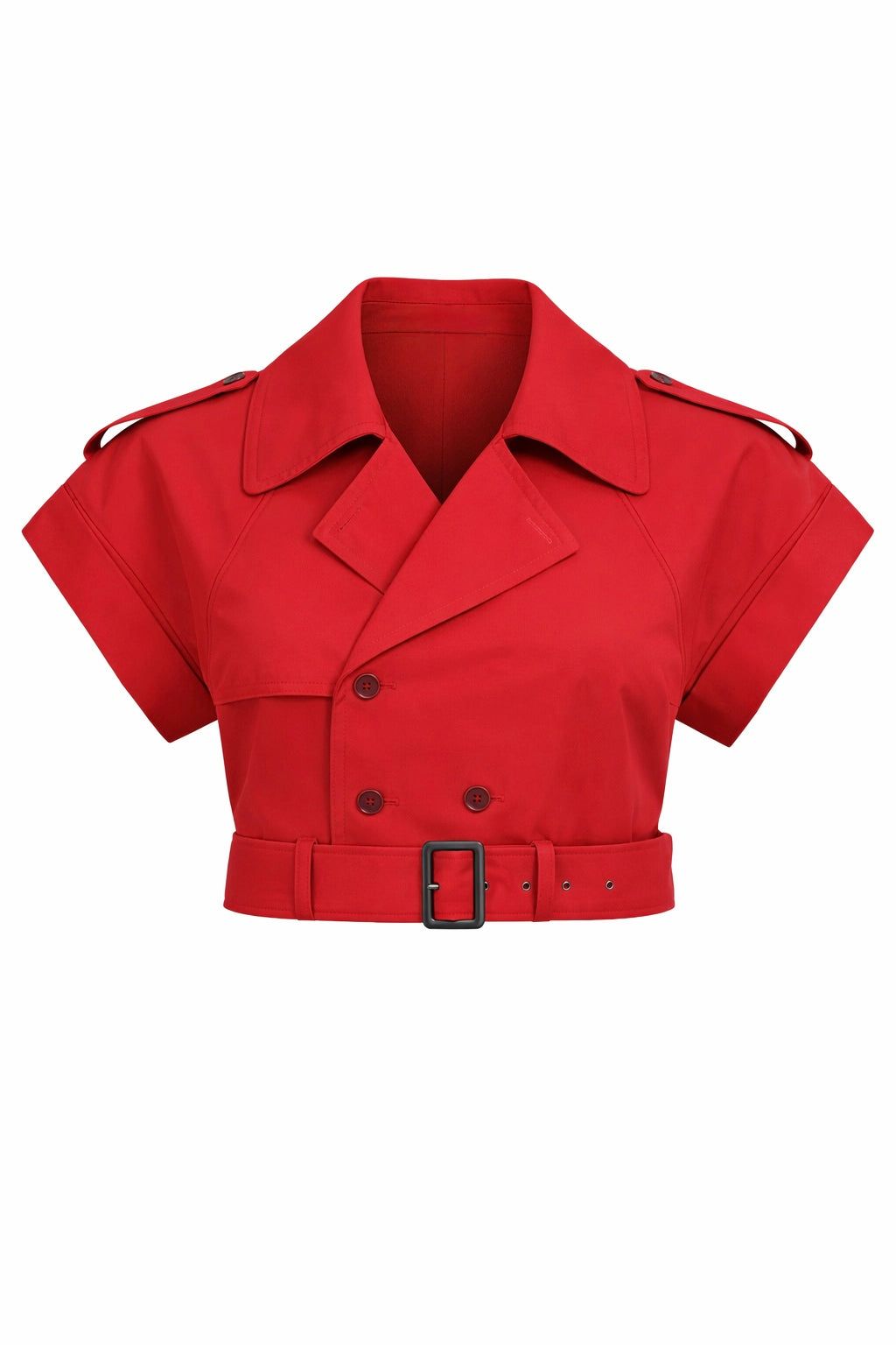 CROPPED TRENCH JACKET