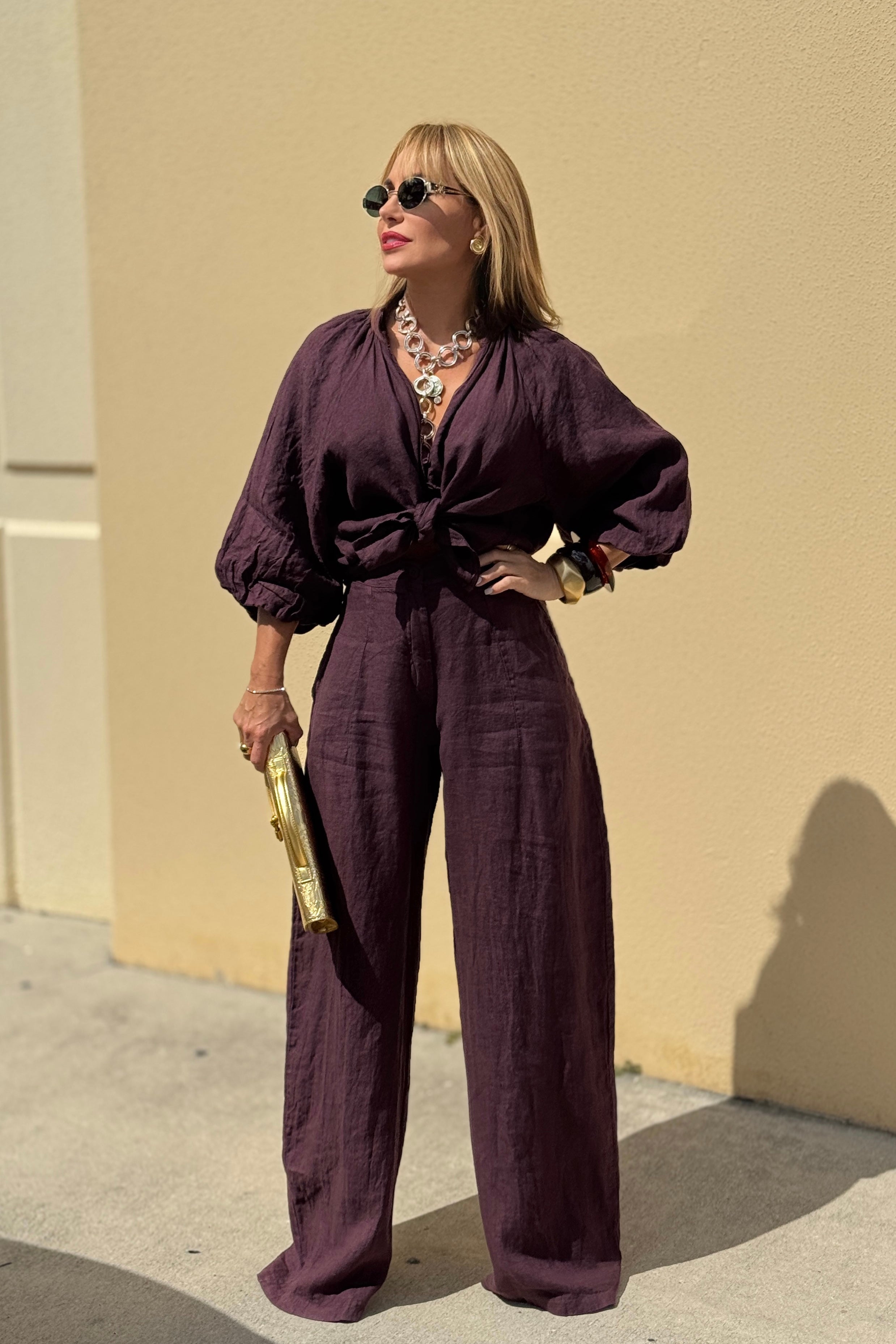 JULIANA LINEN SET TWO PIECES