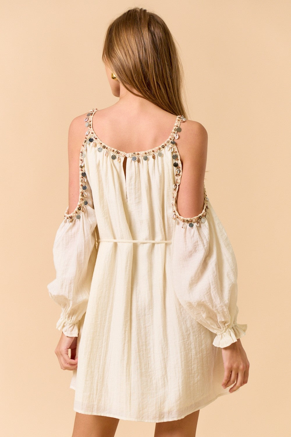 Open Shoulder Cut Dress