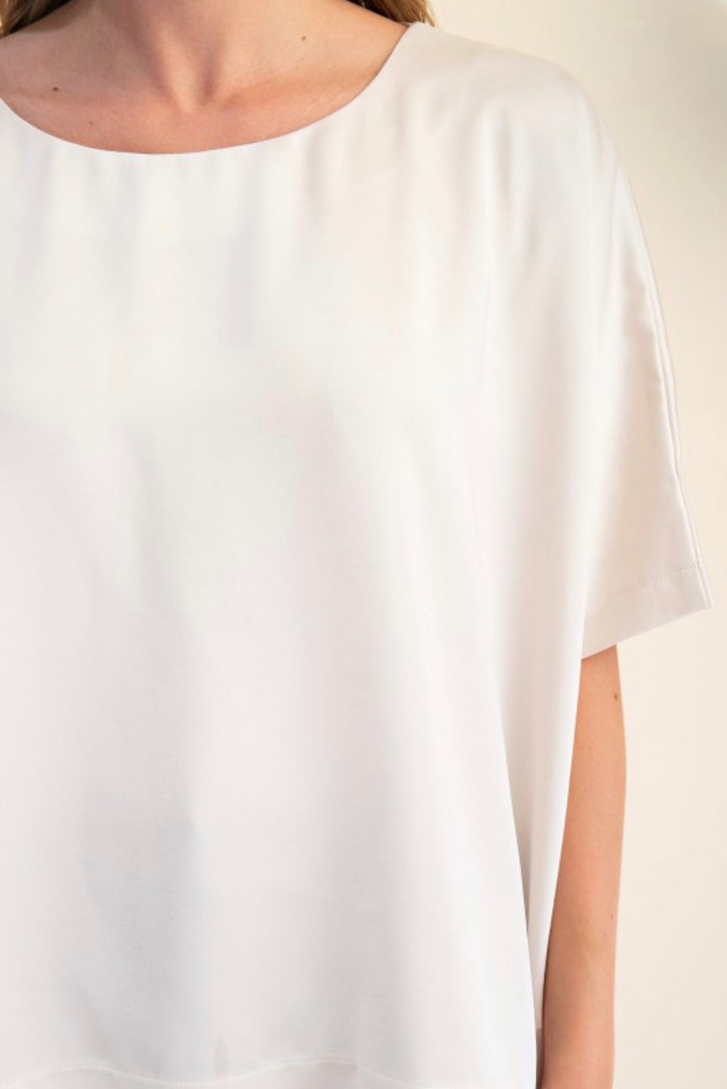 OVERSIZED SATIN BLOUSE