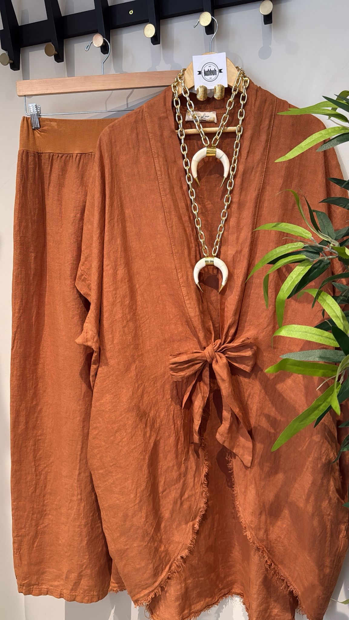 FABIOLA LINEN TWO PIECES SET