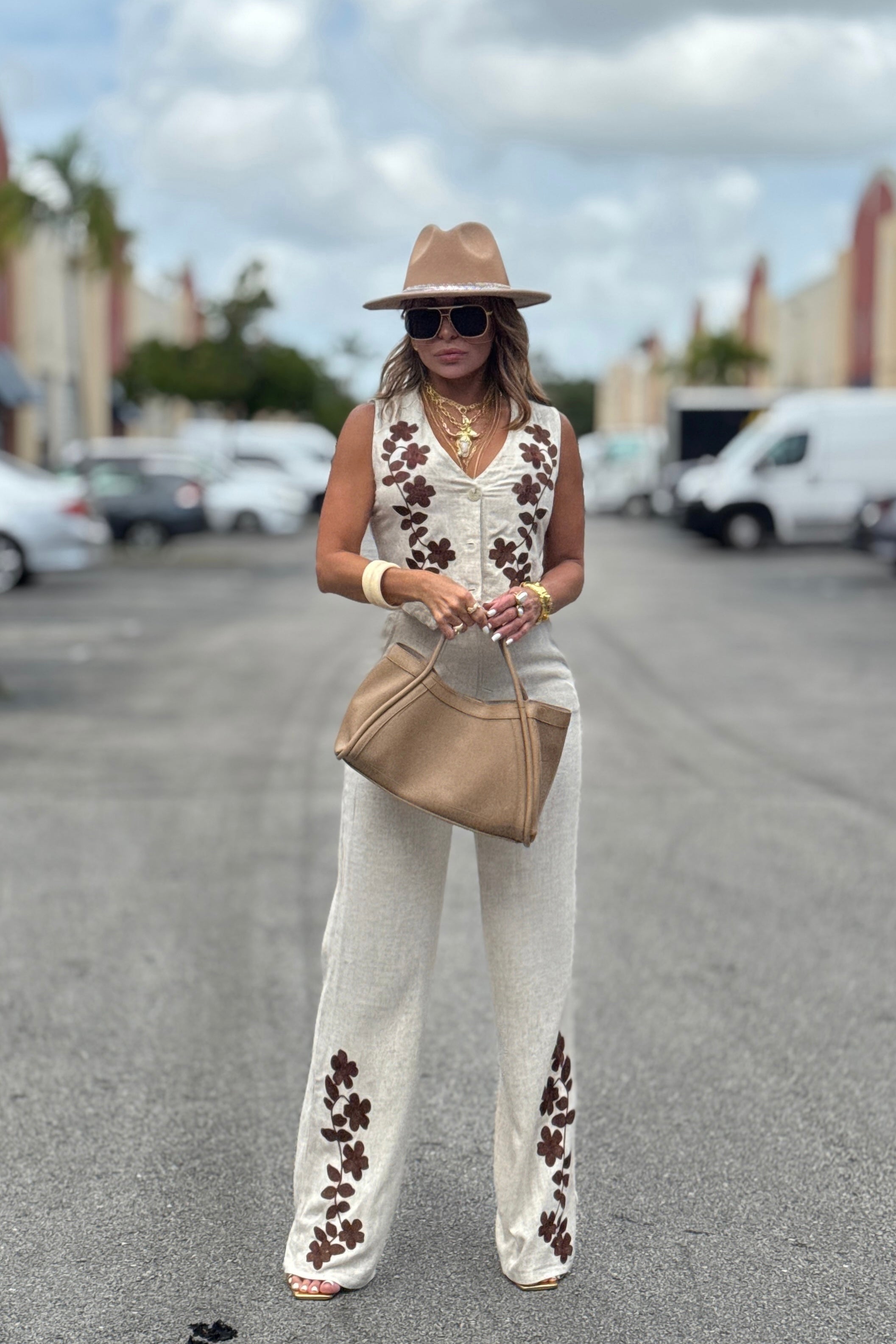 MOCCA FLOWERS TWO PIECES SET