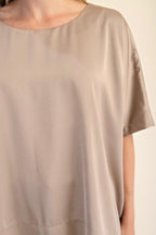 OVERSIZED SATIN BLOUSE