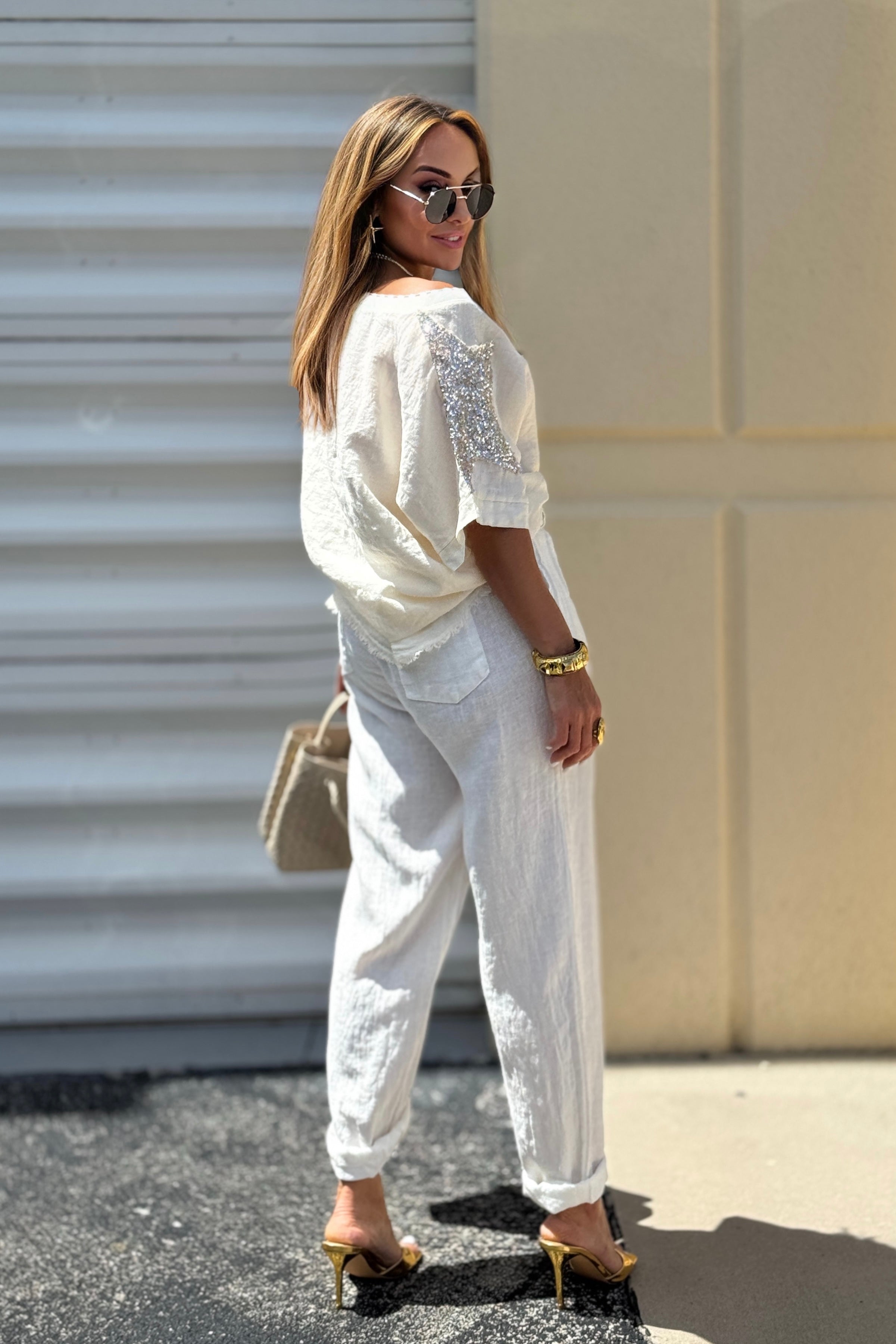 LINEN YUTE PANT