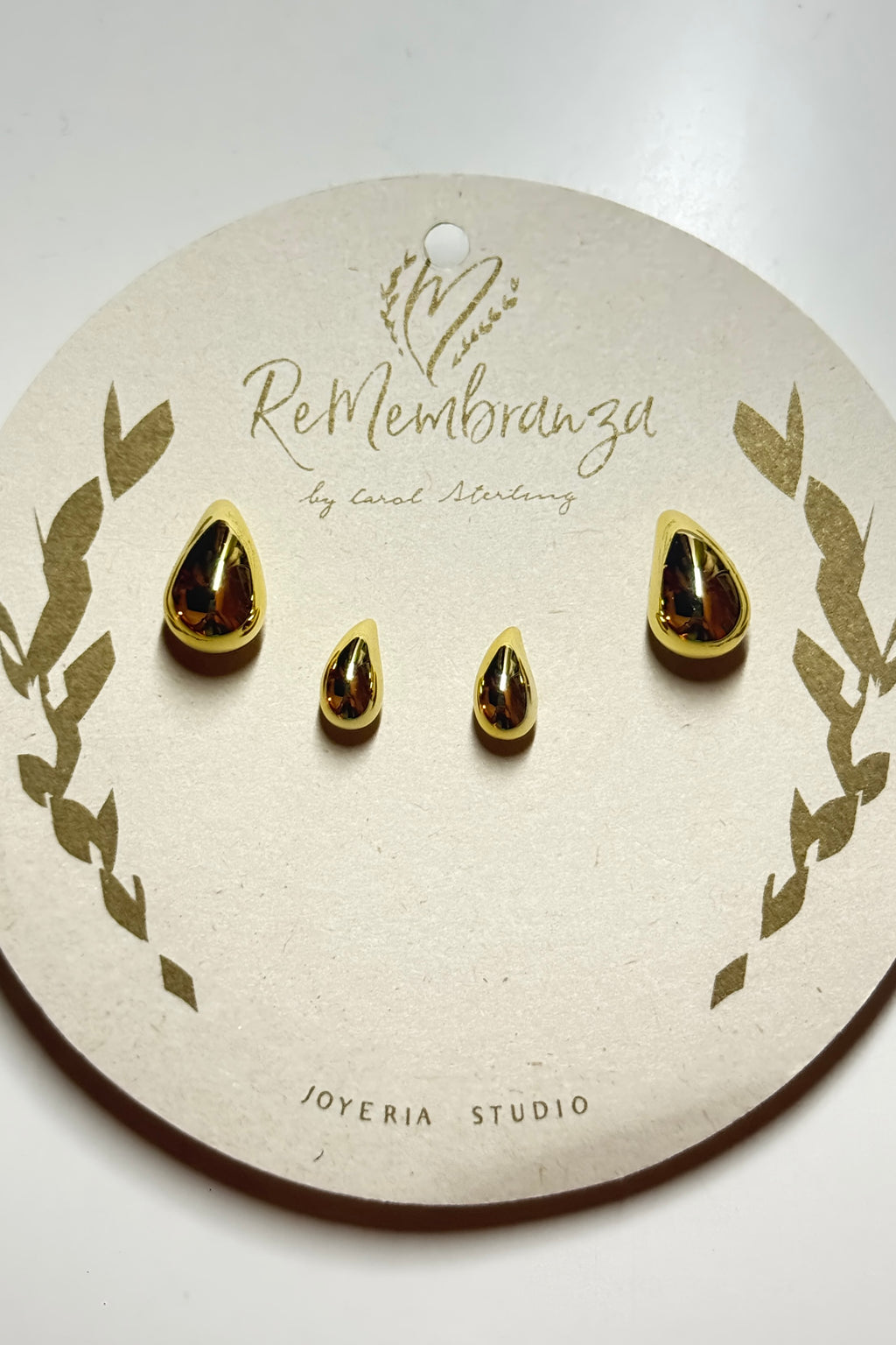 MATCHING SOLID EARRINGS