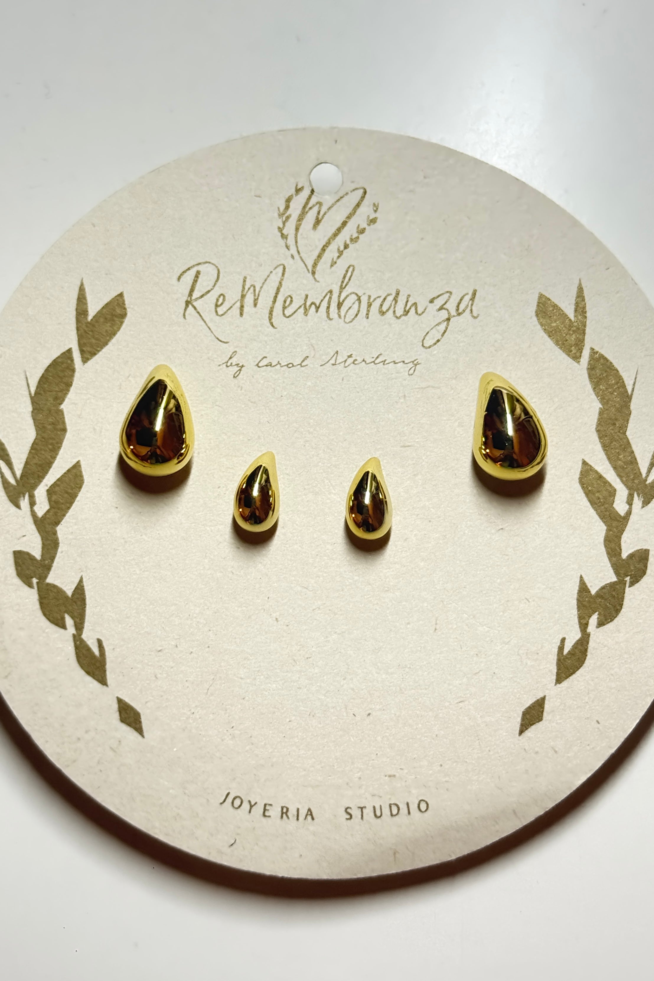 MATCHING SOLID EARRINGS