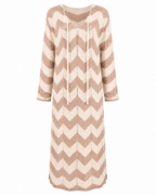 ZIGZAG KNIT DRESS WITH COVER