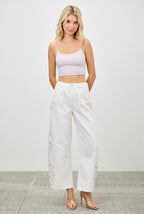 BARREL EYELET JEANS
