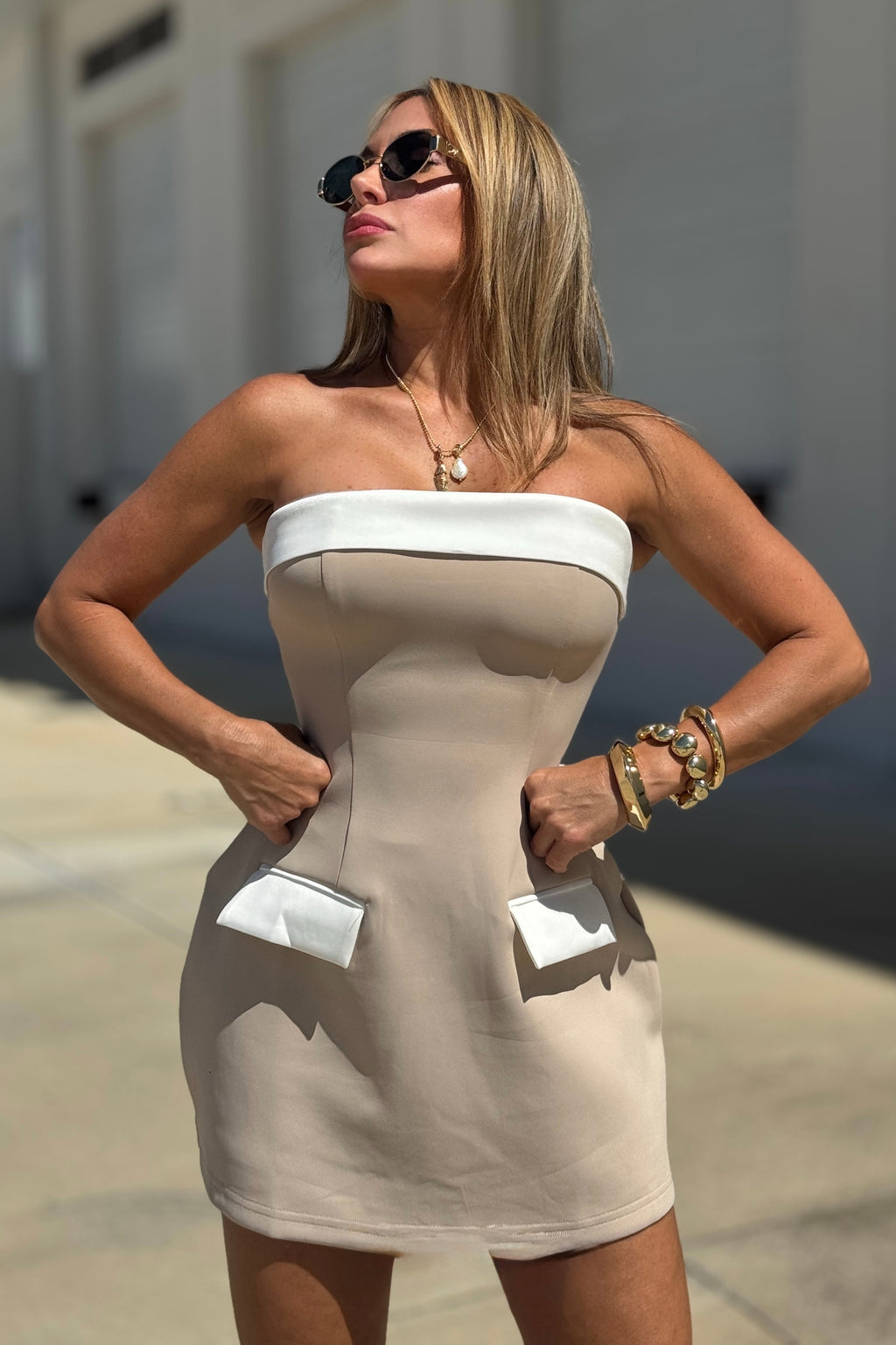 Monaco Contrast Dress