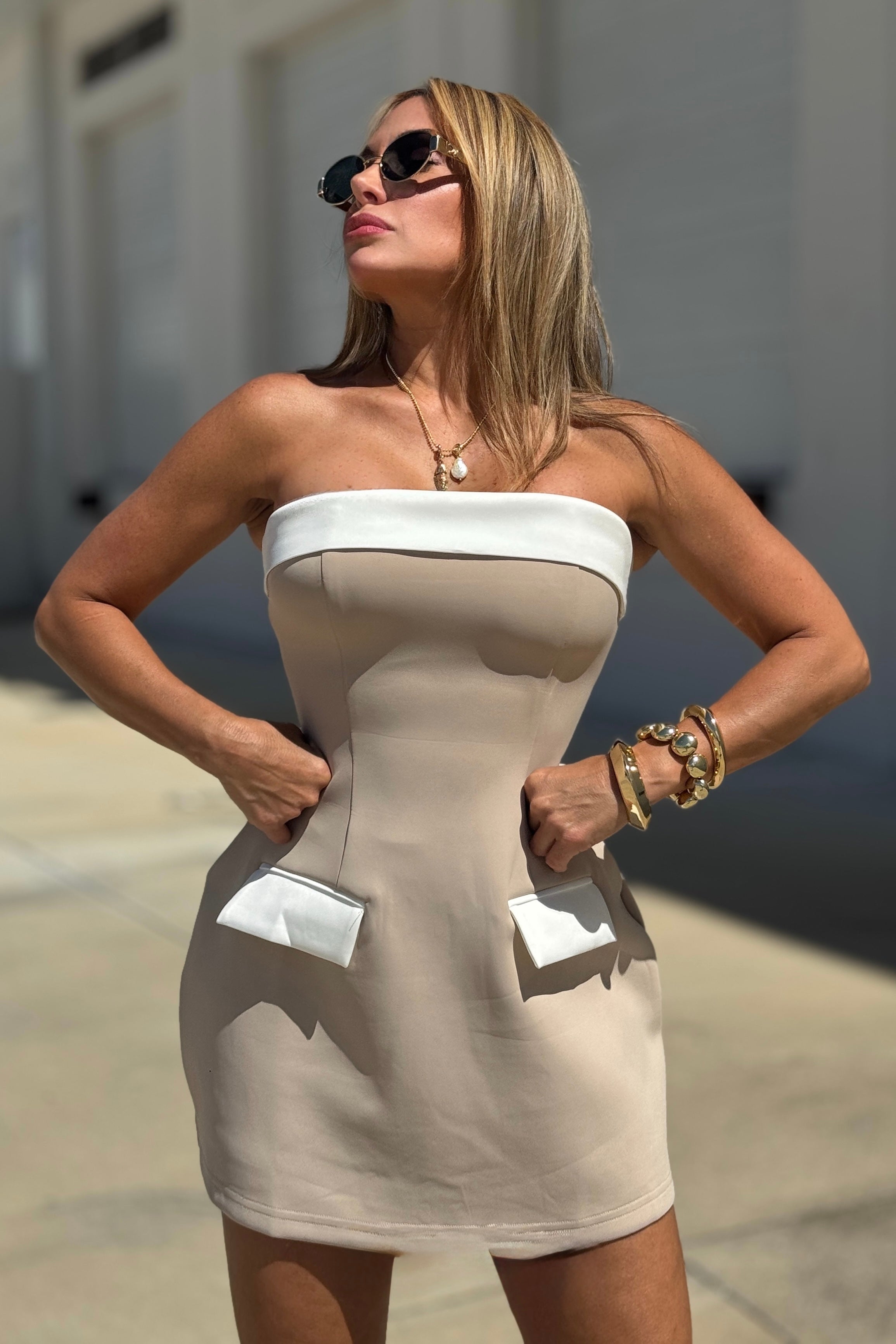 Monaco Contrast Dress