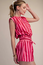 PINK CANDY STRIPE TOP