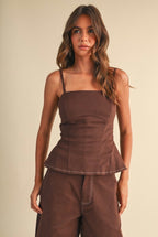 CONTRAST STITCH TWO PIECES SET