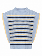 CONTRAST STRIPE KNIT VEST