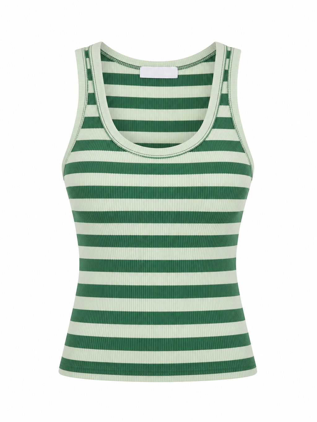 SWEET STRIPE RIBBED TOP