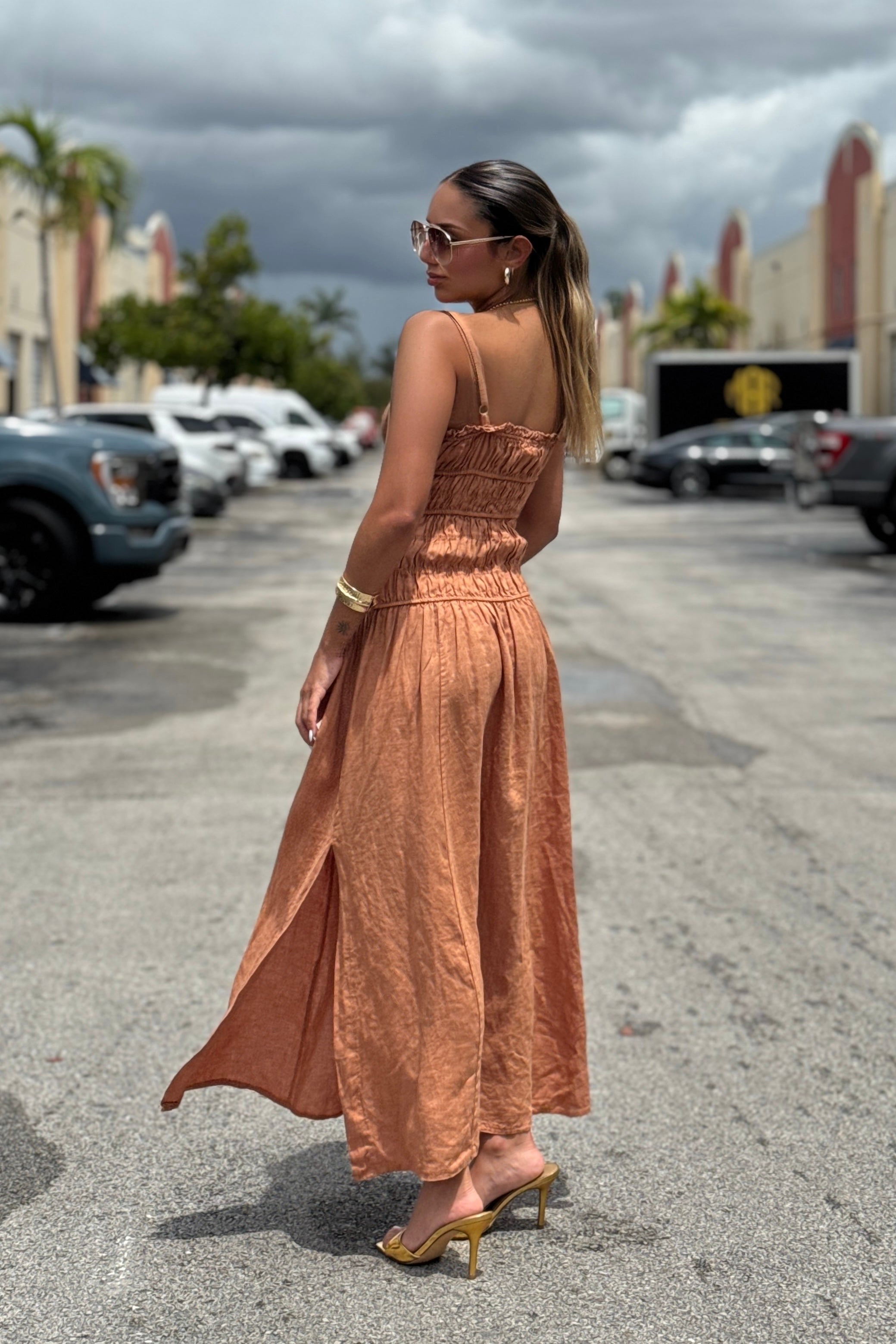 SAMANTHA LINEN DRESS