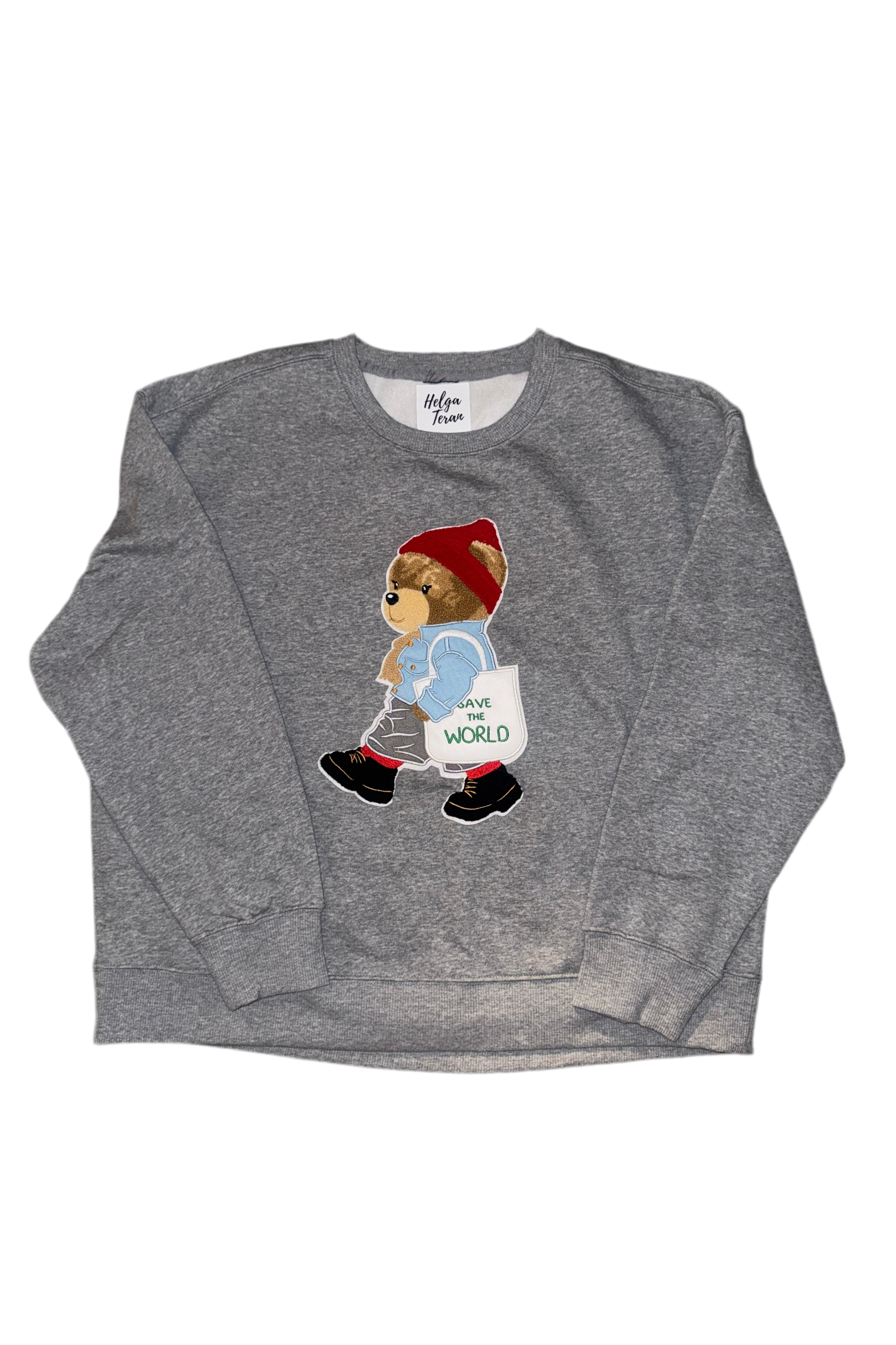 SAVE THE WORLD TEDDY SWEATER