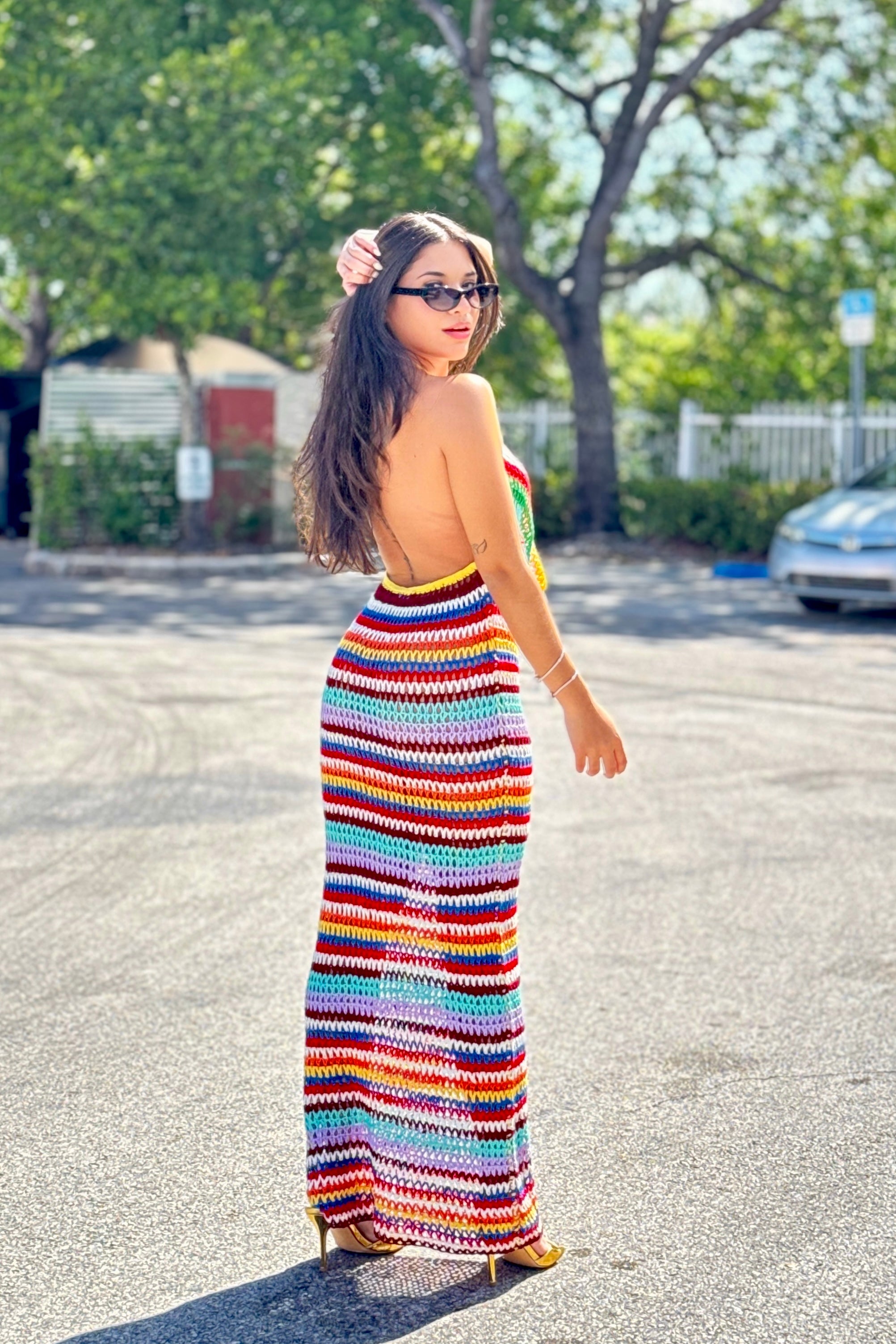 PRISCILA COLORFUL DRESS