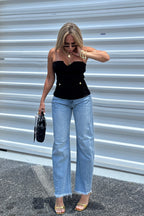 Front V-Shaped Tube Top