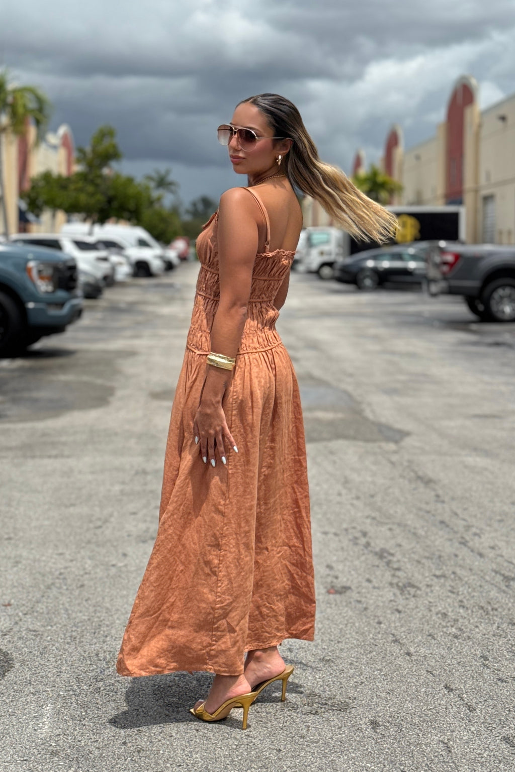 SAMANTHA LINEN DRESS