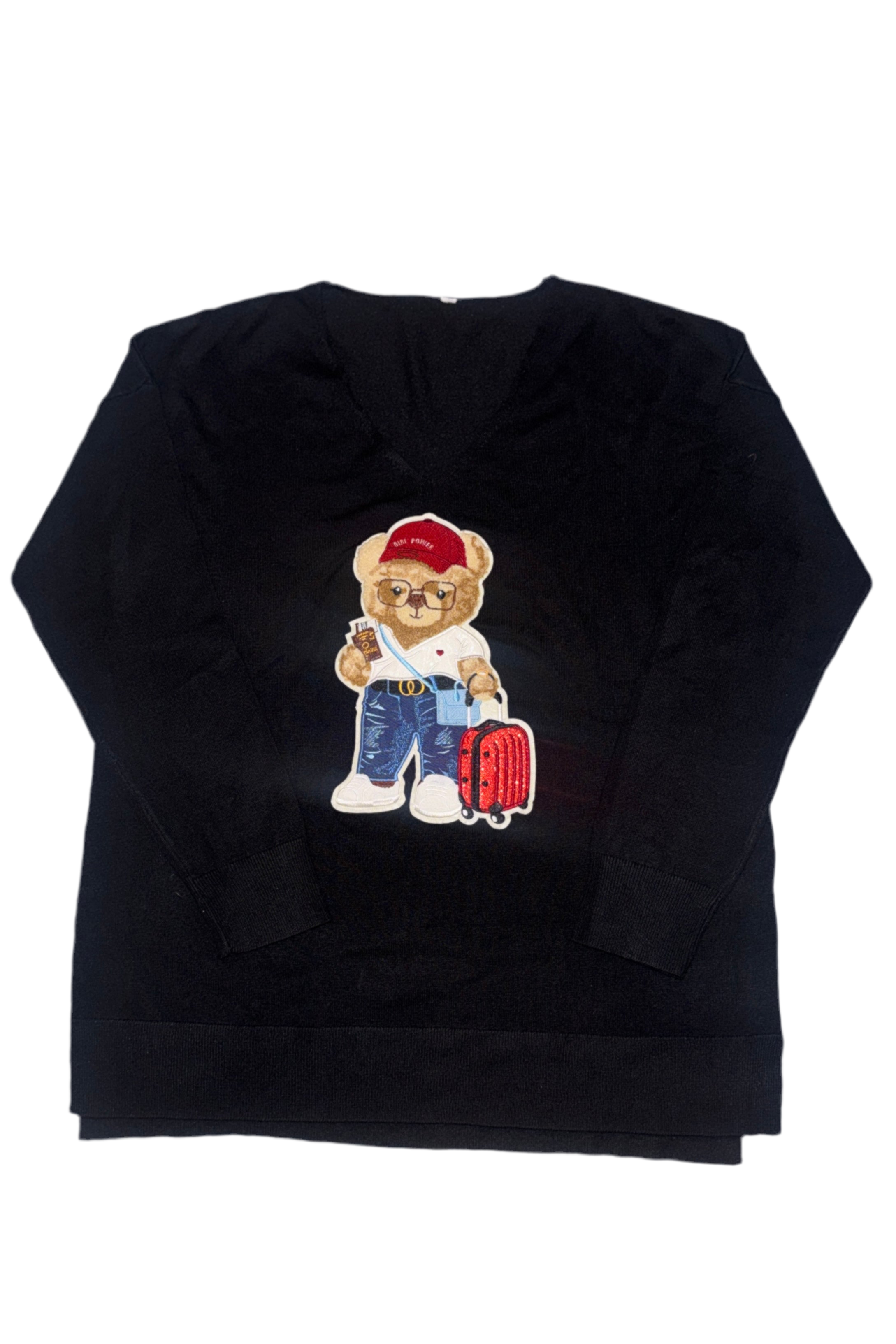 TRAVEL V NECK SWEATER