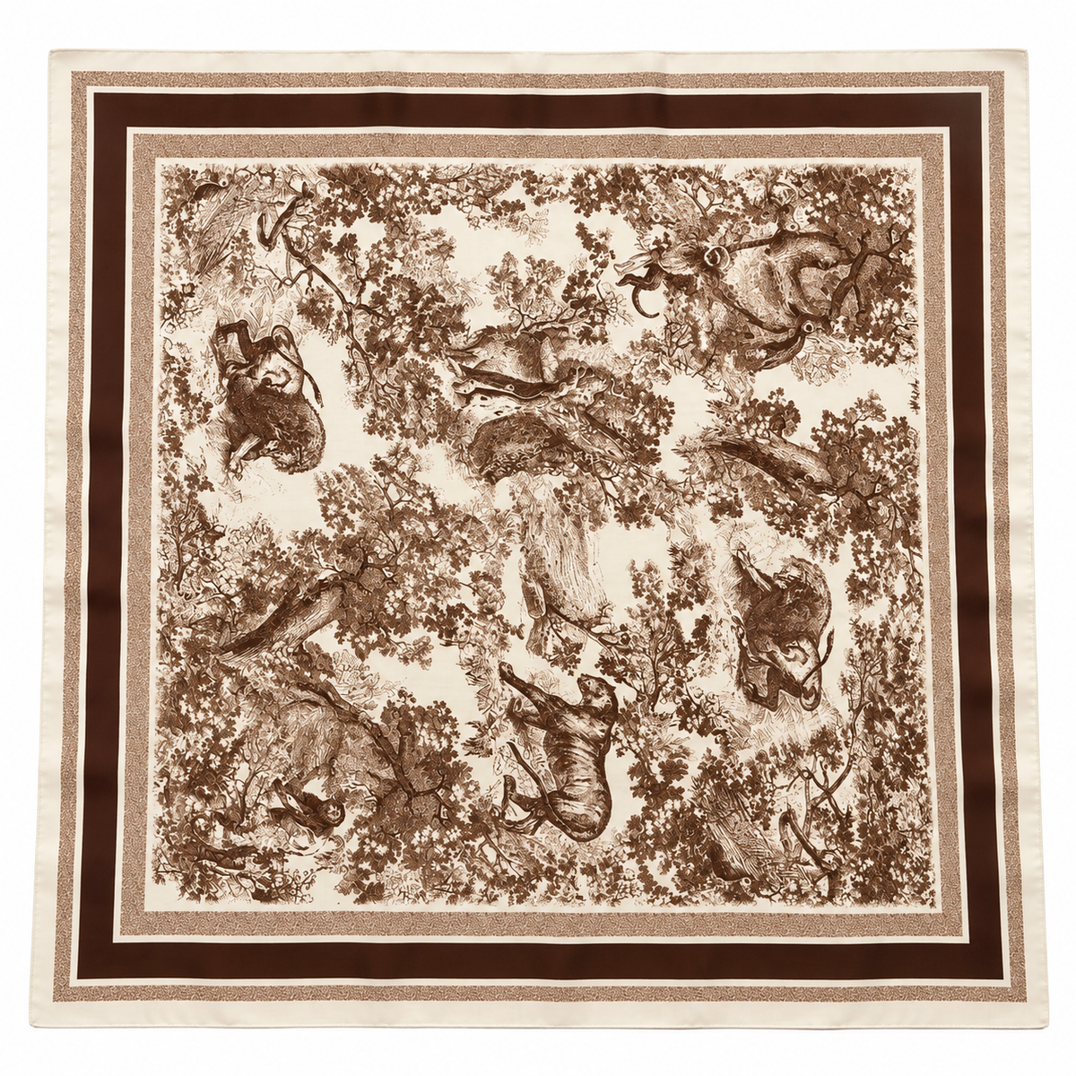 VINTAGE TOILE PRINT SCARF