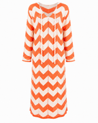 ZIGZAG KNIT DRESS WITH COVER