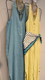 AURORA BOHO LINEN JUMPSUIT