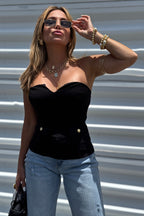 Front V-Shaped Tube Top