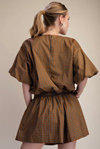 DOT BLOUSON TWO PIECES SET