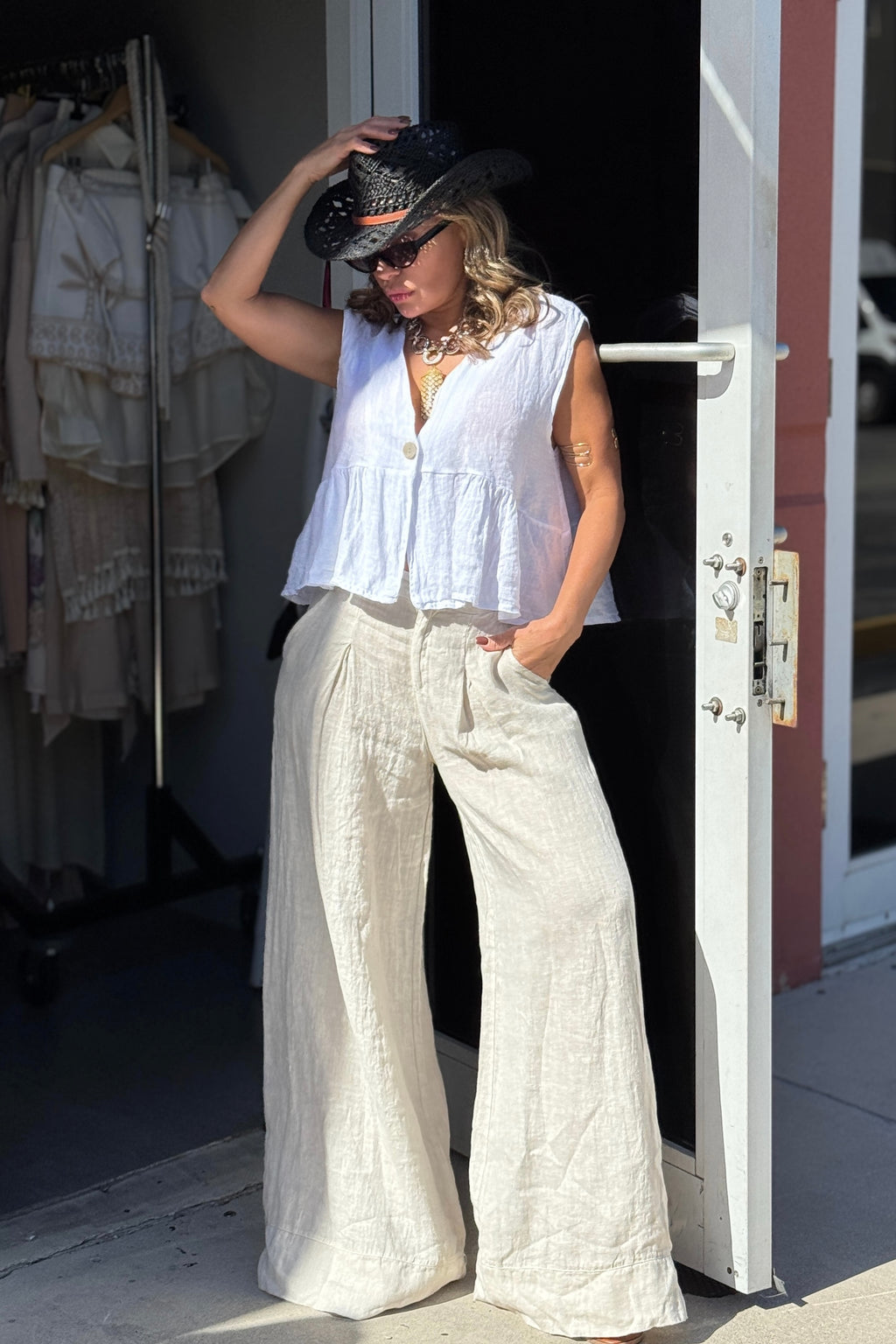 VERONICA LINEN PANT