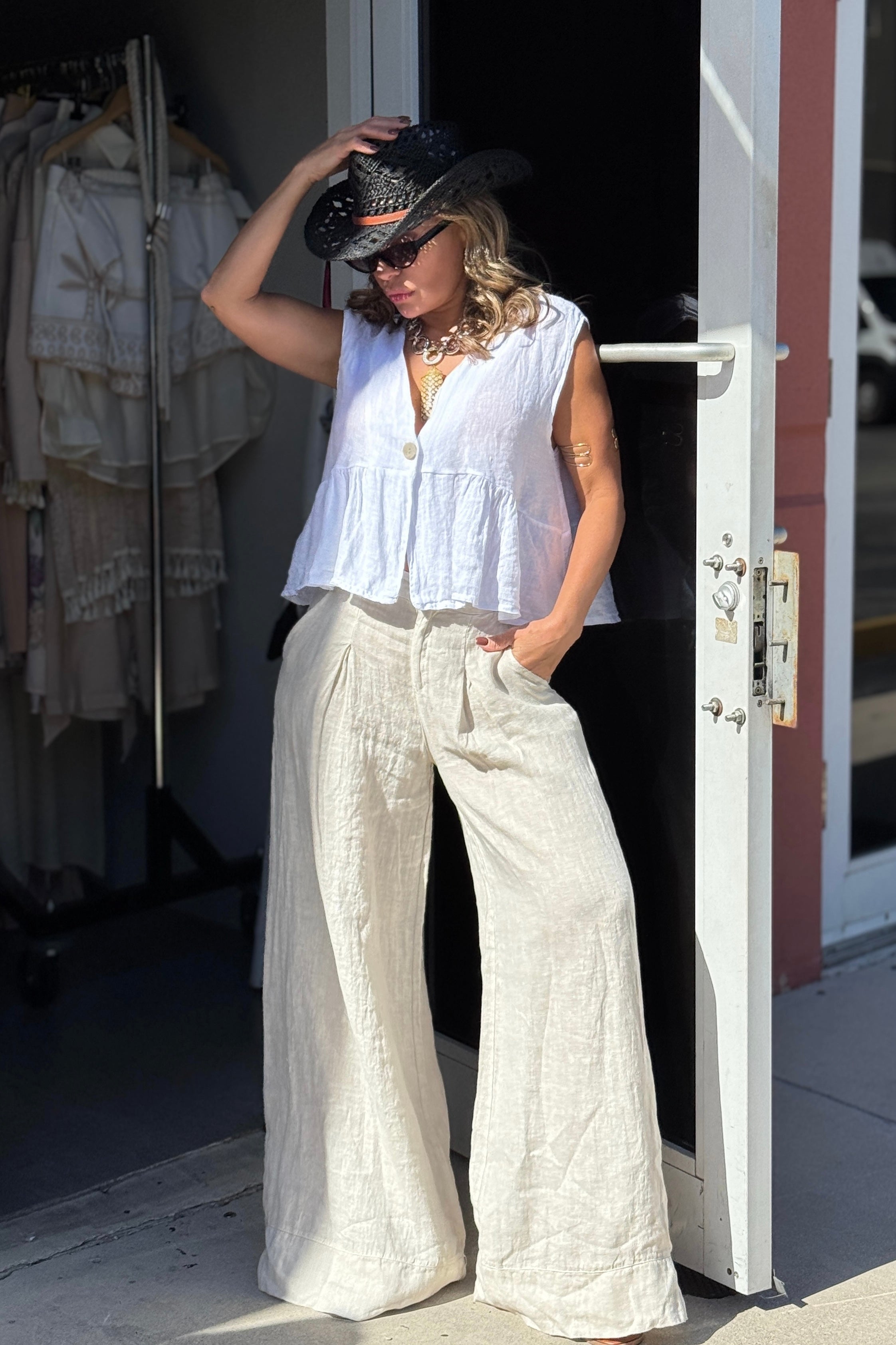 VERONICA LINEN PANT