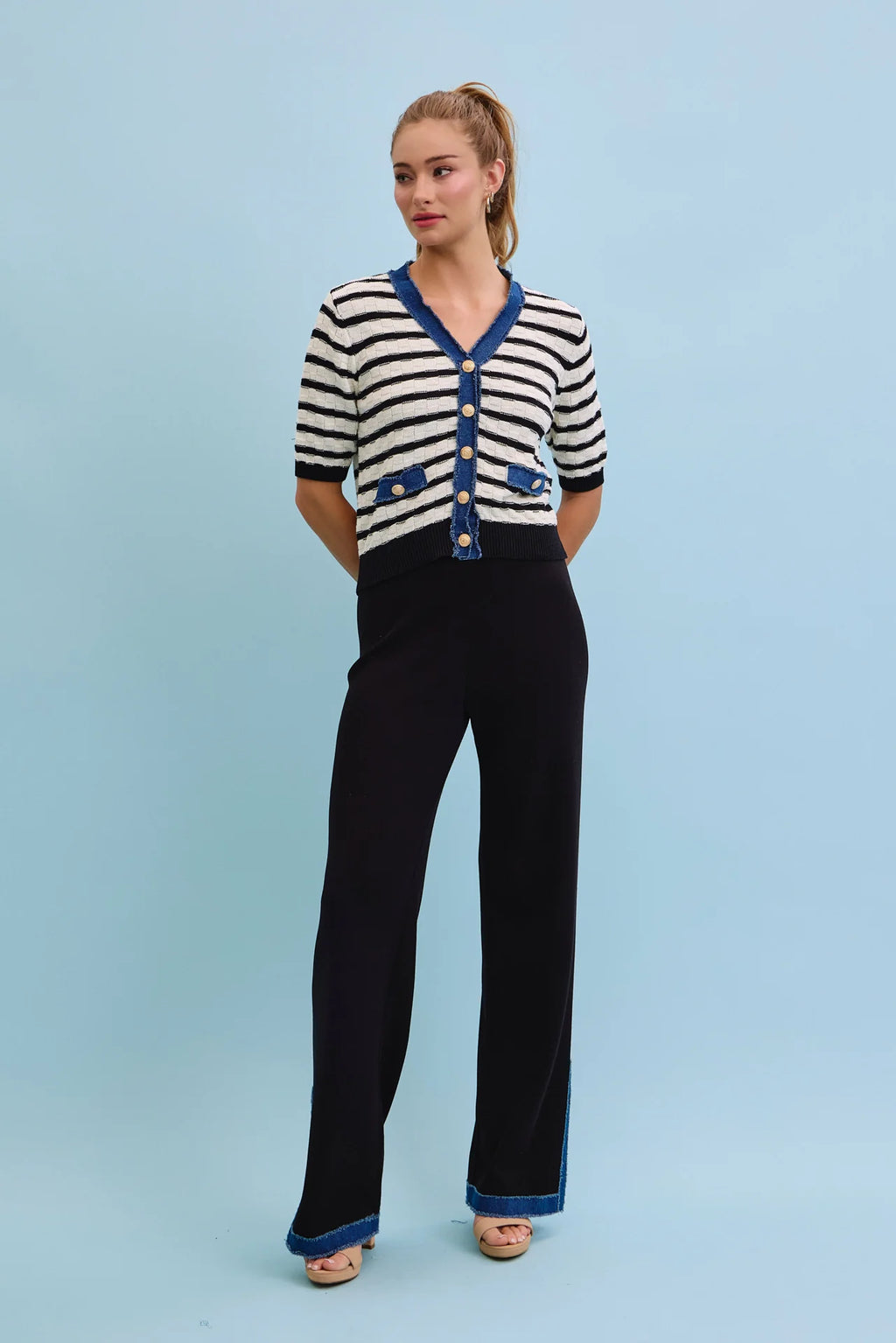 AGATHA DENIM COMFY PANT