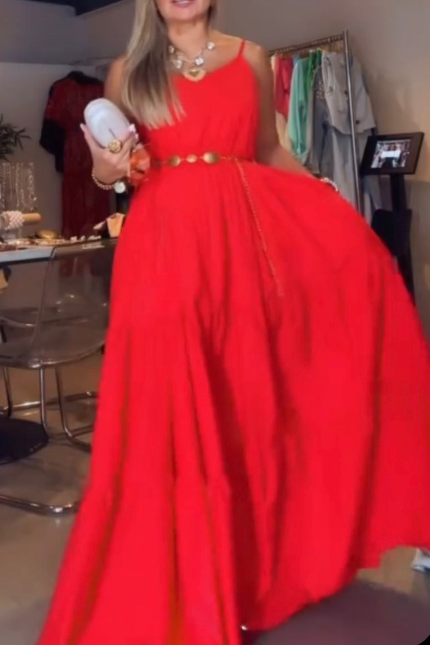 BLOW RED DRESS