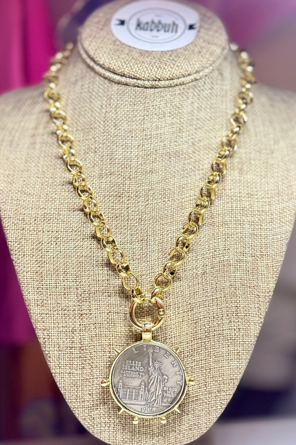 LIBERTY COIN NECKLACE