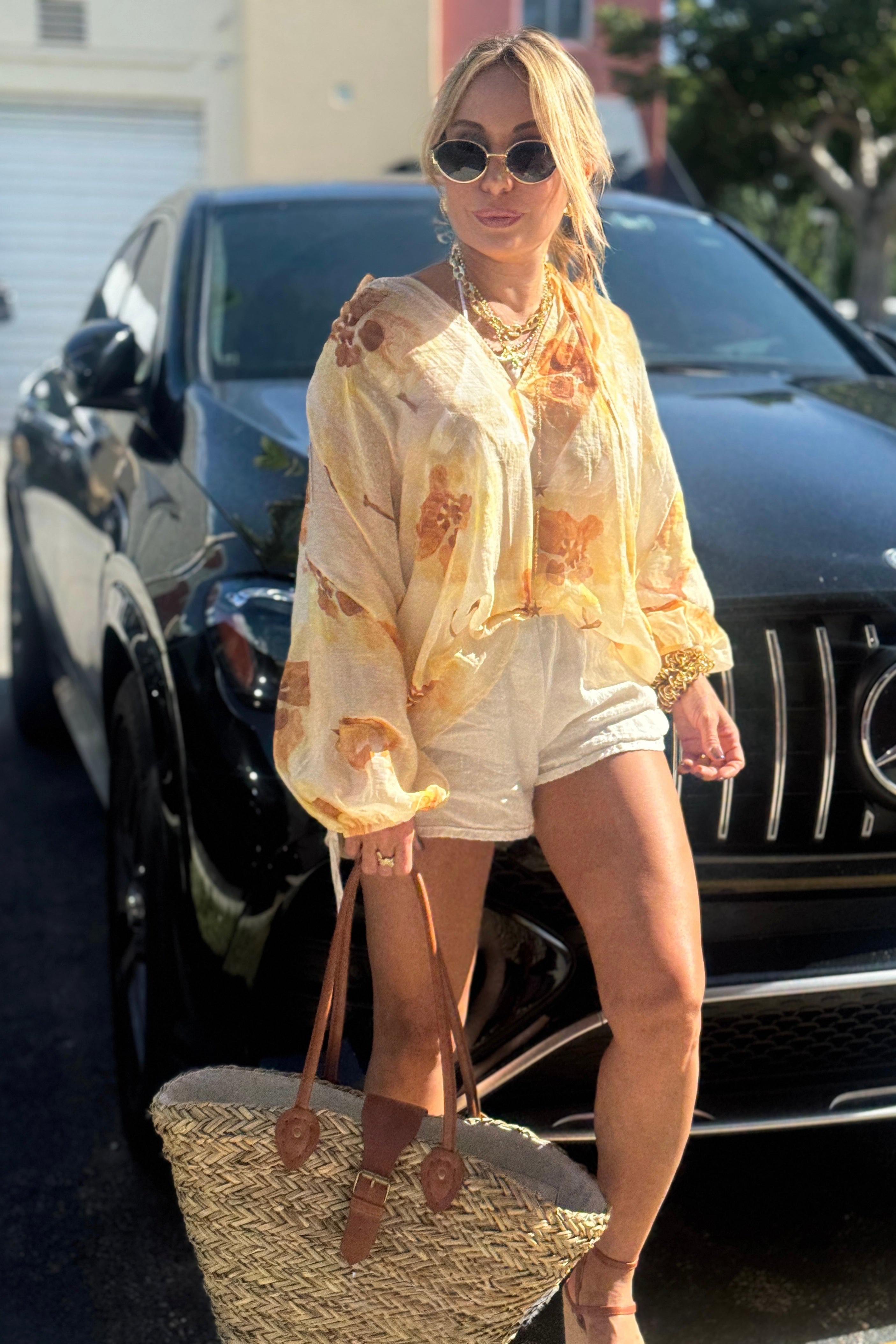 FLORAL ITALY BLOUSE