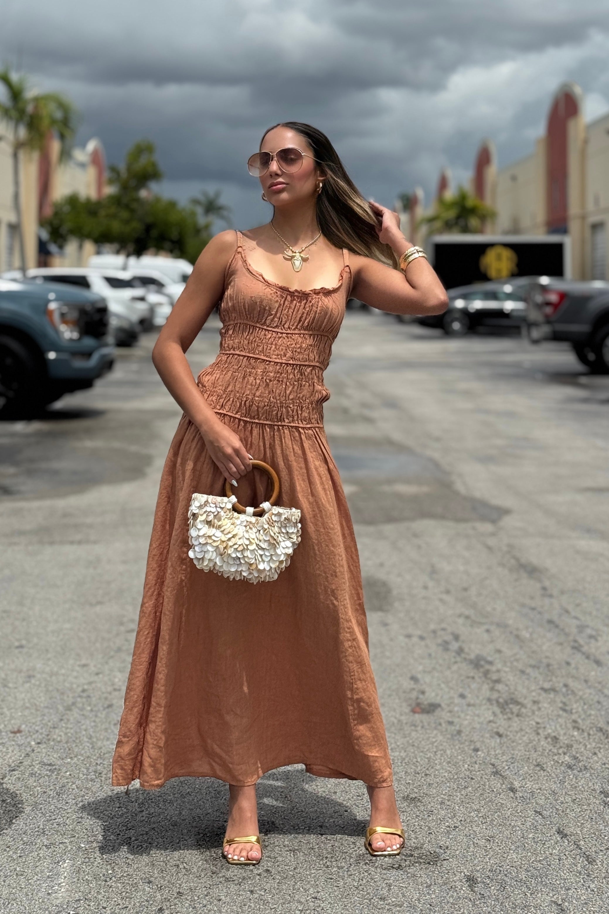 SAMANTHA LINEN DRESS