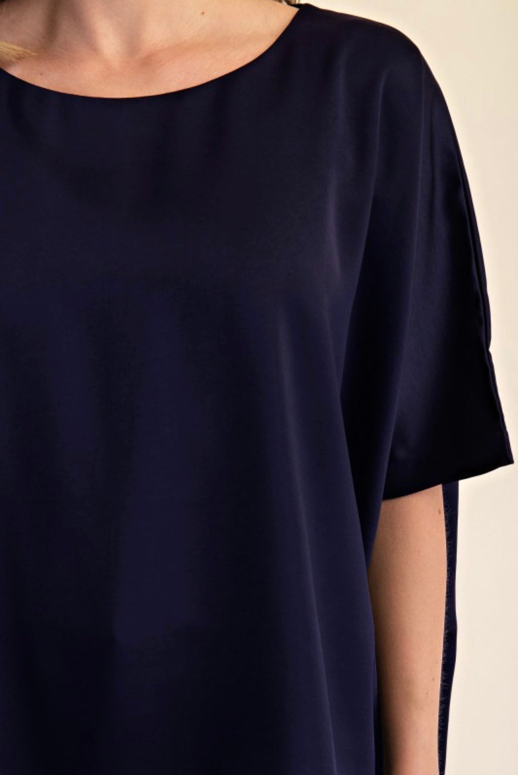 OVERSIZED SATIN BLOUSE