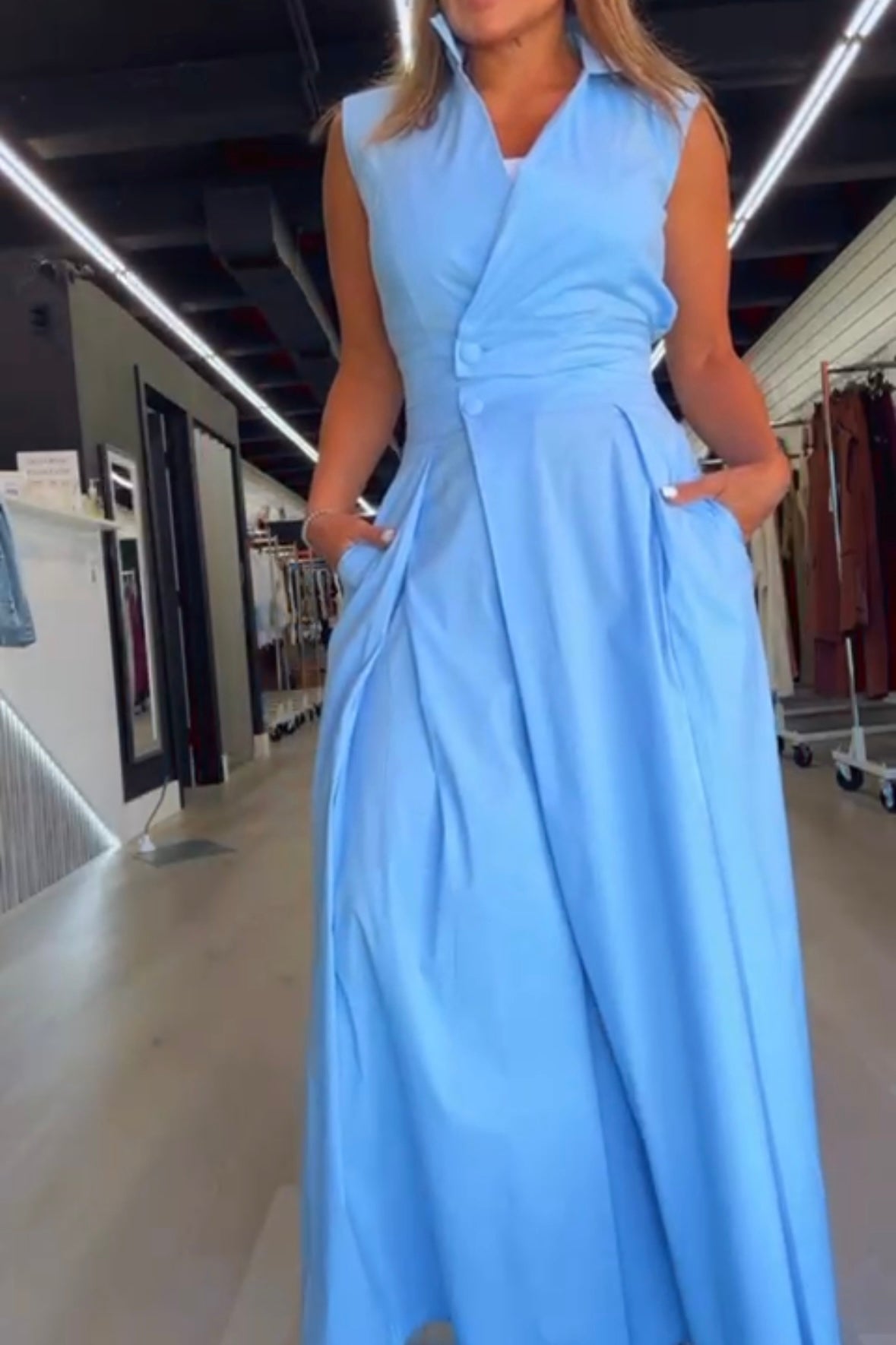 BABY BLUE DIFFERENT TWO PIECES SET