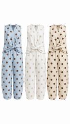 POLKA LINEN TWO PIECES SET