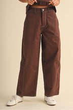 CONTRAST STITCH TWO PIECES SET