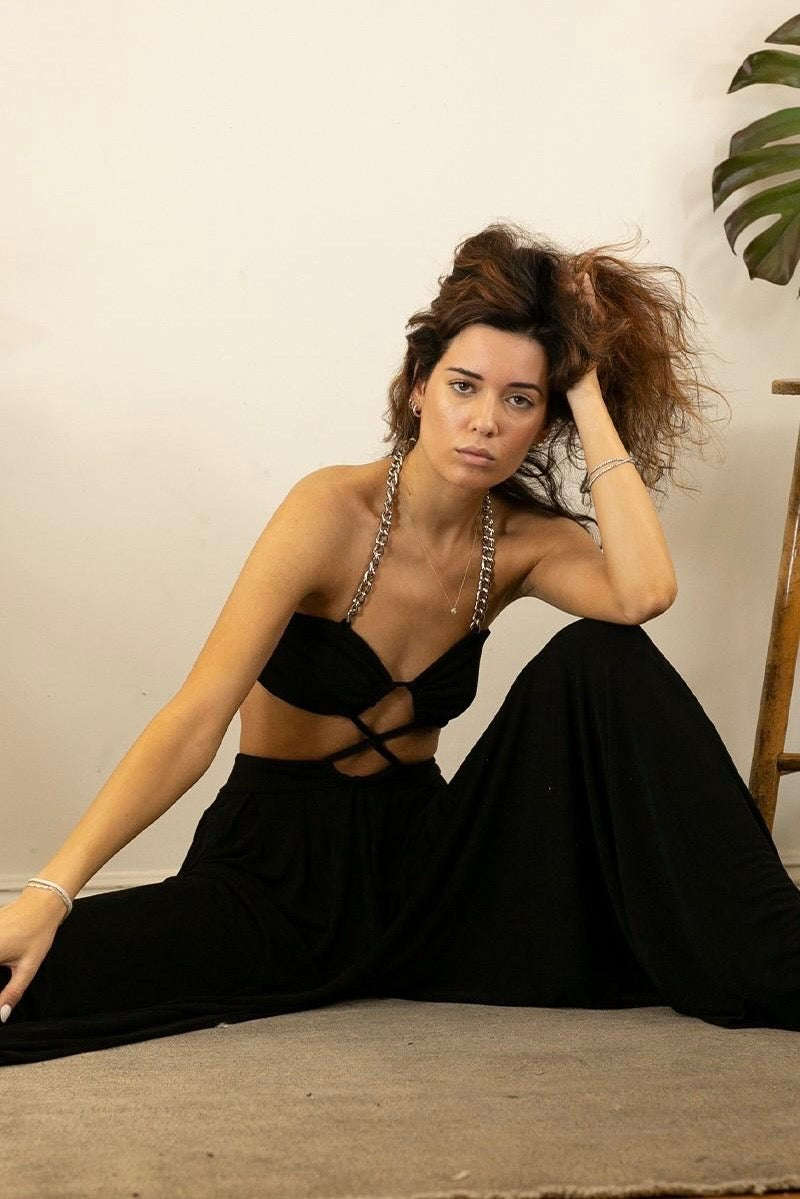 SILVER CHAIN JUMPSUIT