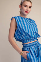 PINK CANDY STRIPE TOP