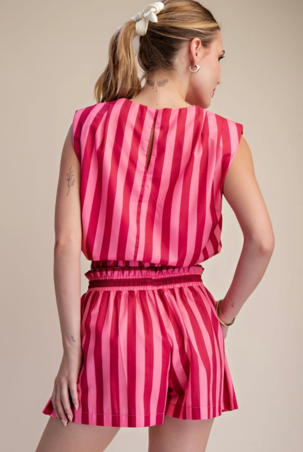 PINK CANDY STRIPE TOP