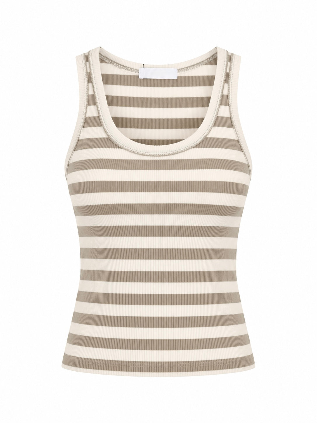 SWEET STRIPE RIBBED TOP