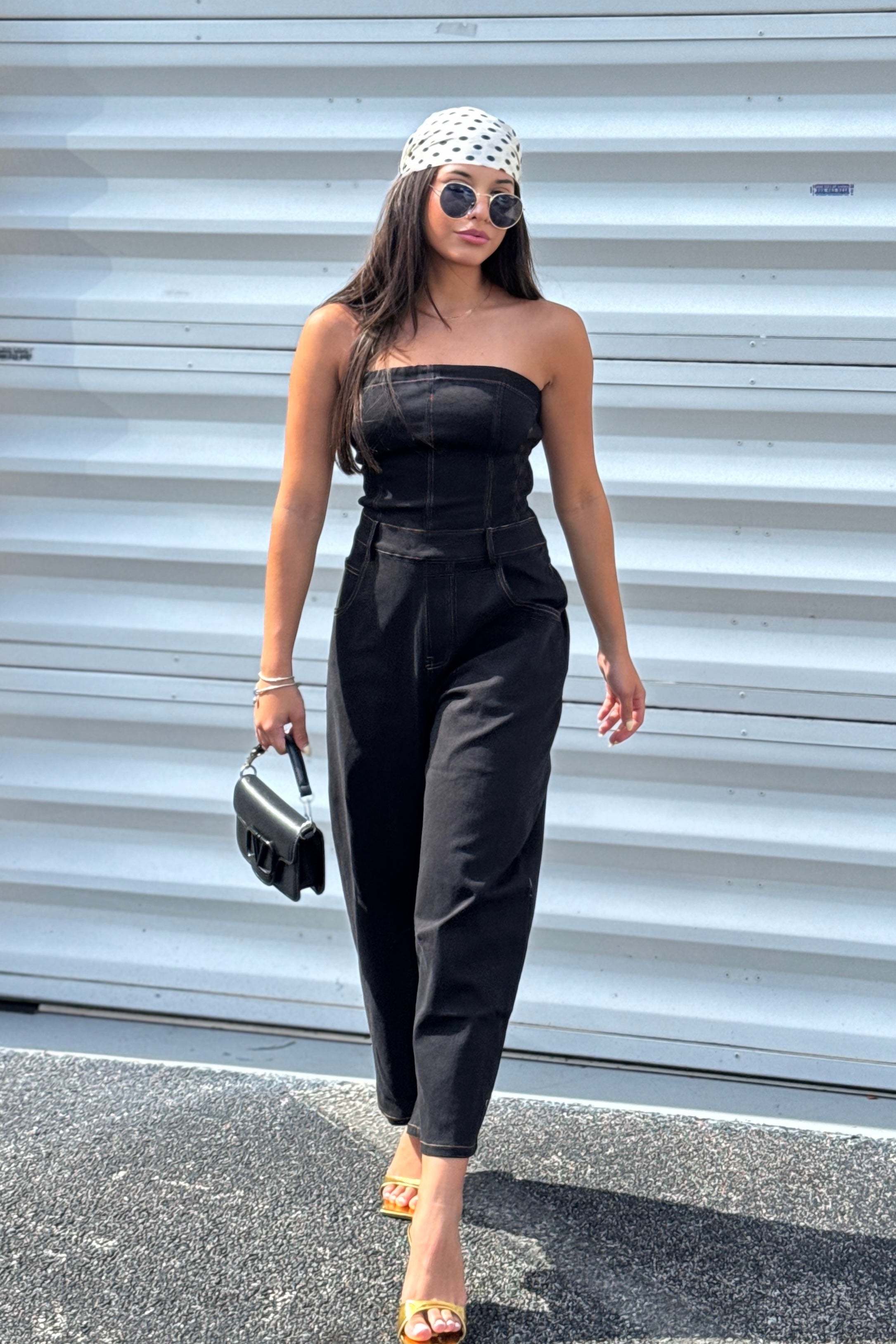AGATHA STRAPLESS JUMPSUIT