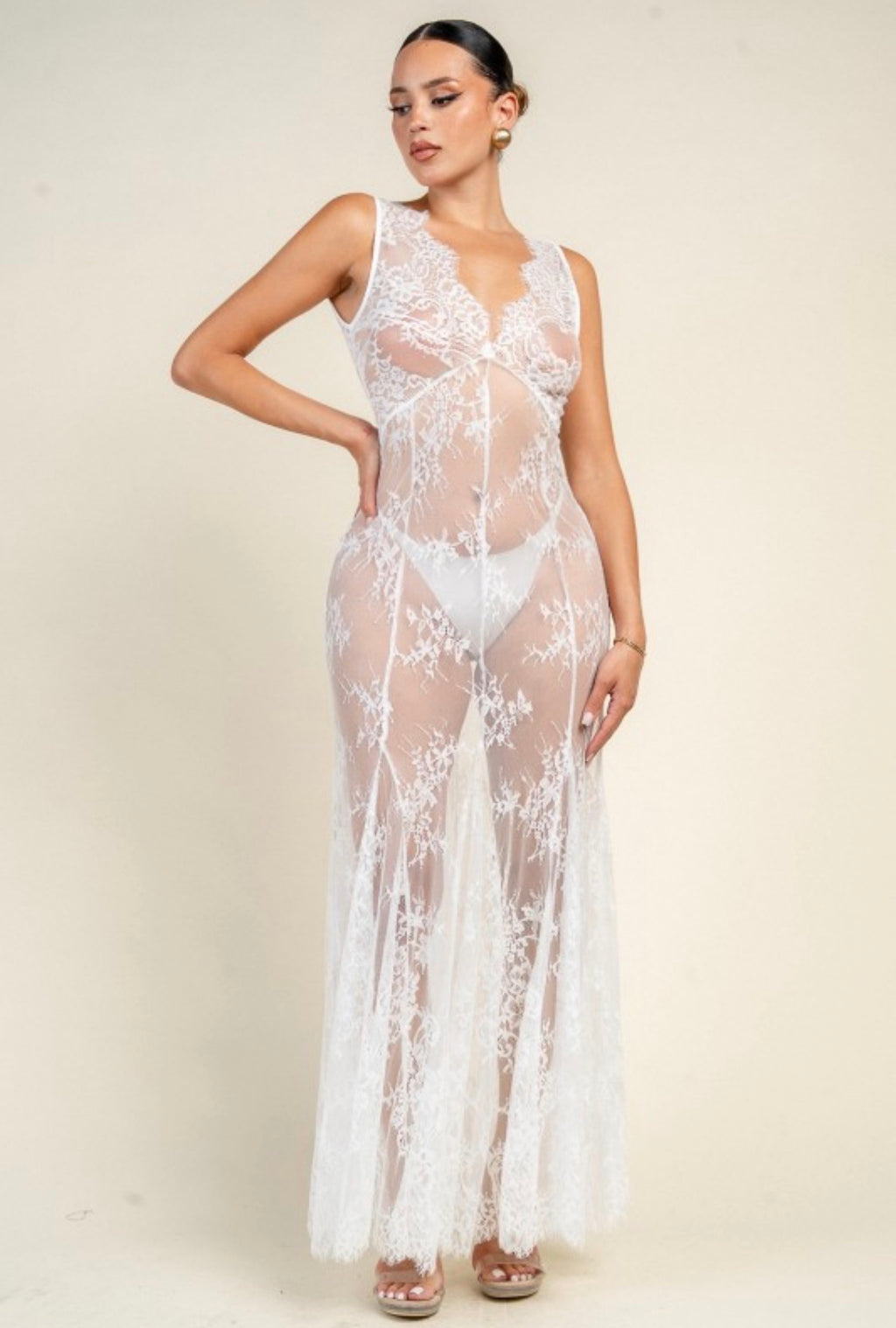LACE MOONLIGHT MAXI DRESS